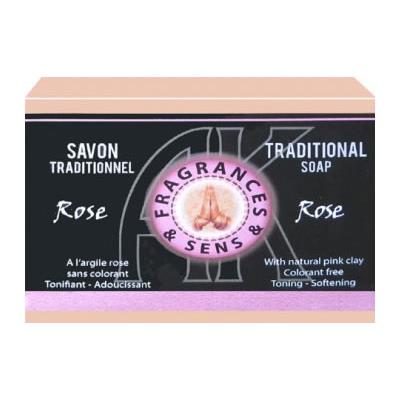 Savon traditionnel Rose - 100 grammes - Fragrances & sens
