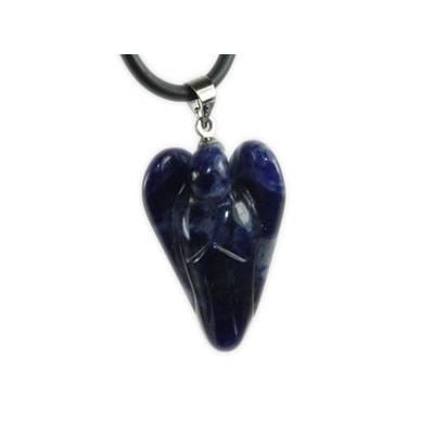 Pendentif Ange en pierre de Sodalite (2 cm)