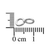Anneau en 8 Double Rond Croisé 10 mm en Argent 925 (Lot de 2 anneaux)