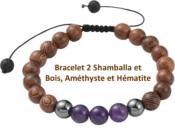 Bijoux Lot de 3 Bracelets Perles HAMSA (Pochette Jute)