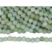 Amazonite du Brésil Perle Ronde Lisse Percée 4 mm (Lot de 20 perles)