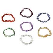 7 Chakras Bracelets en Pierre Baroque - Lot de 7 bracelets