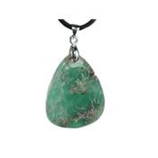 Pendentif de Chrysoprase pierre roulée