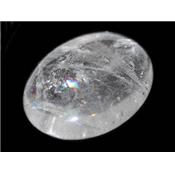 Cristal de Roche cabochon pierre polie ovale 40x30 mm