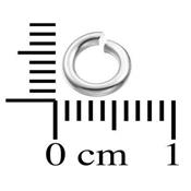 Anneau Simple Rond Ouvert 6 mm en Argent 925 (Lot de 10 anneaux)