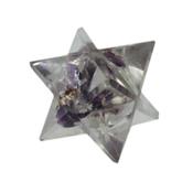 Merkaba en Orgonite inclusions Améthyste (2,5 cm)