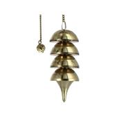 Pendule Osiris en métal doré