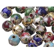 Perle Cloison Colorée de 7 mm env. (Par Lot de 4 Perles)