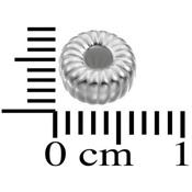 Séparateur Cylindre avec Rainures 6x3 mm en Argent 925 (Lot de 5 séparateurs)