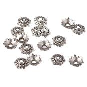 Séparateur Coupelle 8 mm Fleur de Perles style Tibétain (Par Lot de 2)