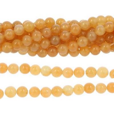 Aventurine Rouge brun Perle Percée 6 mm (Lot de 20 perles)