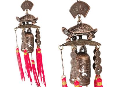 Carillon Tortue et Cloche Porte Bonheur Feng Shui