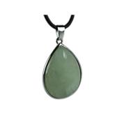 Pendentif en Jade de Chine Goutte cerclée