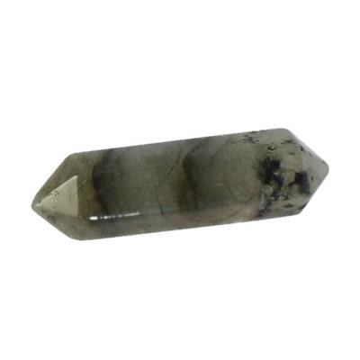 Pointe d'Acupuncture et de Massage en Labradorite bi terminée (32x8 mm)