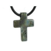 Pendentif Croix Latine en Labradorite - 25x18 mm