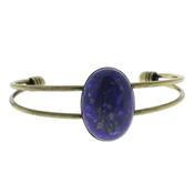 Bracelet en Lapis Lazuli Cabochon Ovale 25x18 mm Romantic
