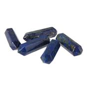 Pointe d'Acupuncture et de Massage en Lapis Lazuli bi terminée (32x8 mm)