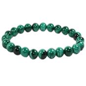 Bracelet Malachite en Pierre Boules de 8 mm