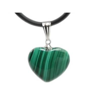 Pendentif Coeur en Malachite (1,8 cm)