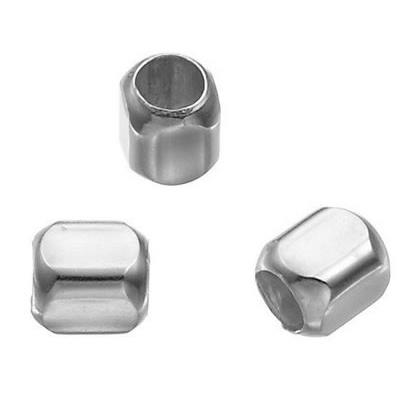 Séparateur Carré Lisse 3x3,4 mm en Argent 925 (Lot de 5 séparateurs)