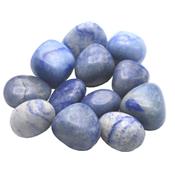 Quartz Bleu galet pierre roulée