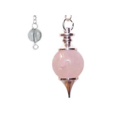 Pendule Séphoroton en Quartz Rose