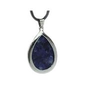 Pendentif en Sodalite Goutte cerclée