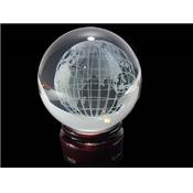 Boule Feng Shui en Cristal et Terre (6 cm) 