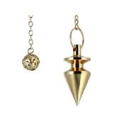 Pendule Triak ou Triangle en métal doré