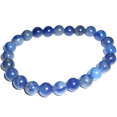 Bracelet Aventurine Bleue en Pierre Boule de 8 mm