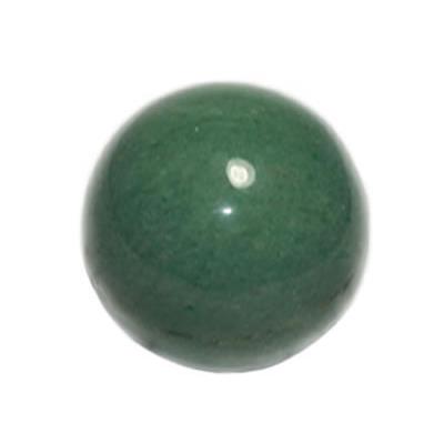 Boule en pierre d'Aventurine Verte (4 cm) avec socle
