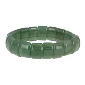 Bracelet Aventurine Verte en Pierre Plaquette de 10x15 mm