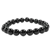 Bracelet Obsidienne Noire en Pierre Boule de 8 mm