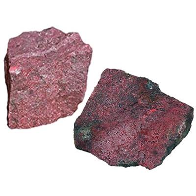 Cinabre Espagne pierre brute (Sachet de 350 grammes - 2 Pierres naturelles)