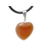 Pendentif Coeur en Cornaline (1,8 cm)