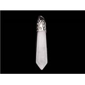 Pendentif Pointe en Cristal de Roche (6 cm) Romantic