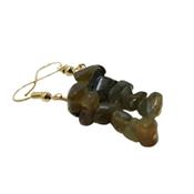 Boucles d'Oreilles en Labradorite style Baroque