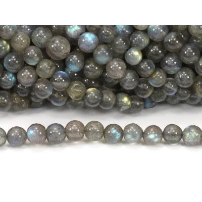 Labradorite Perle Ronde Lisse percée 6 mm (Lot de 20 perles)