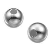 Perle Ronde Lisse 8 mm en Argent 925 (Sachet d'une Perle)