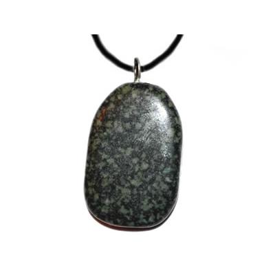 Pendentif de Porphyre Impérial Vert Antique pierre plate