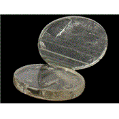 Quartz Fumé galet pierre plate (4,5x3,5x0,7 cm)