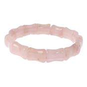 Quartz Rose bracelet Bamboo