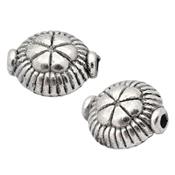 Séparateur Trèfle plat 9 x 8 mm de Perles style Tibétain (Par Lot de 2)