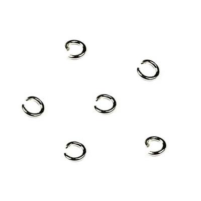 Anneau Simple Rond Ouvert 3,4 mm en Argent 925 (Lot de 10 anneaux)