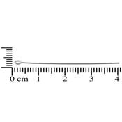 Clou ou Tige de 40 mm fil 0,6 mm avec anneau de 3 mm en Argent 925 (Lot de 5 clous)