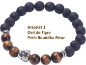 Bijoux Lot de 3 Bracelets Perles KARAS (Pochette Jute)