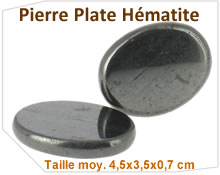 galet pierre plate hématite  - aromasud