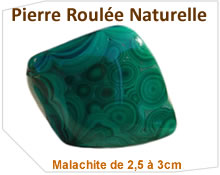 pierre roulée malachite - aromasud