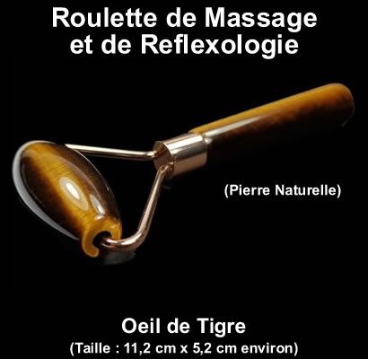 Roulette de massage en oeil de tigre - aromasud